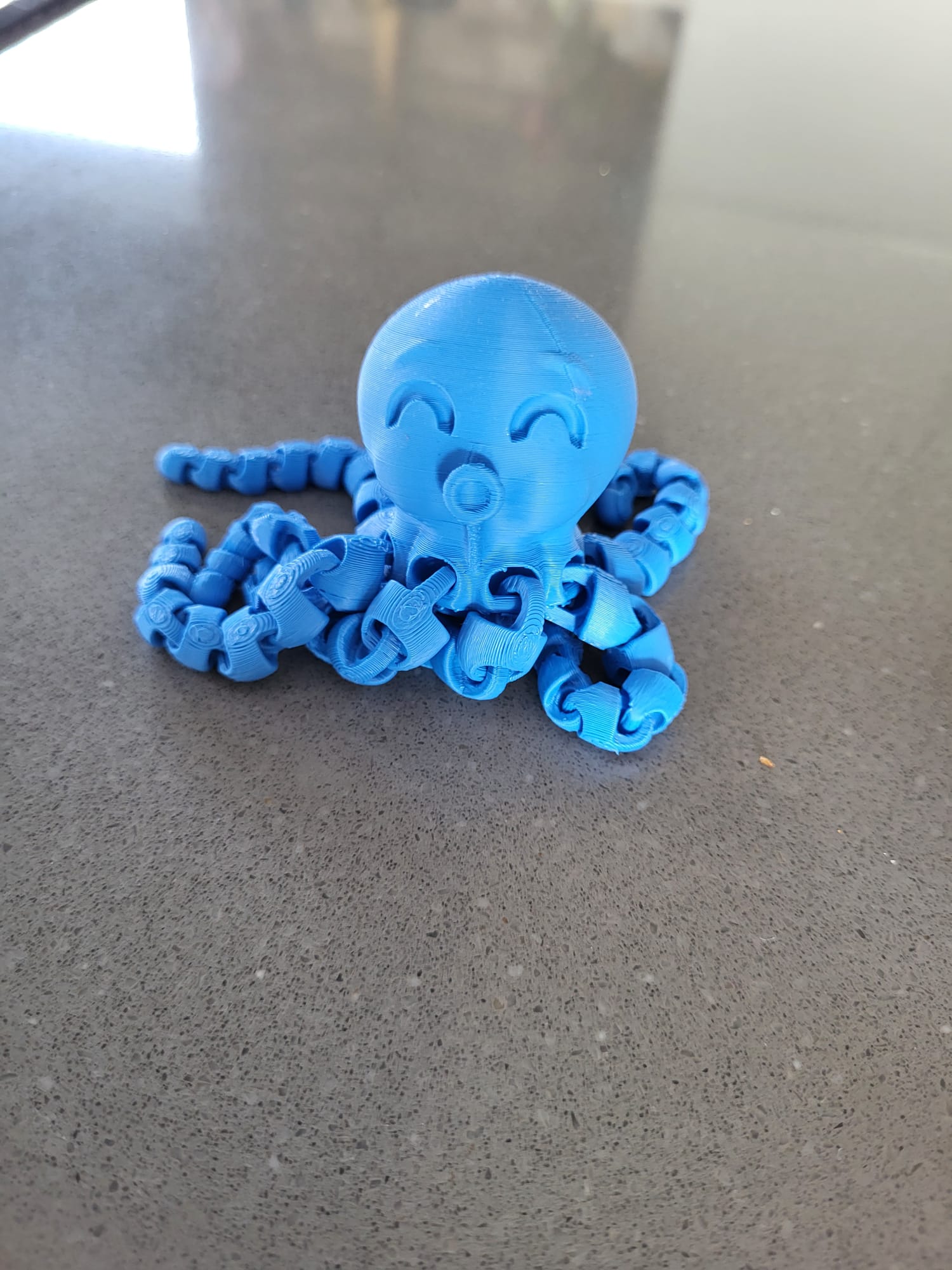 Blauwe 3D geprinte octopus